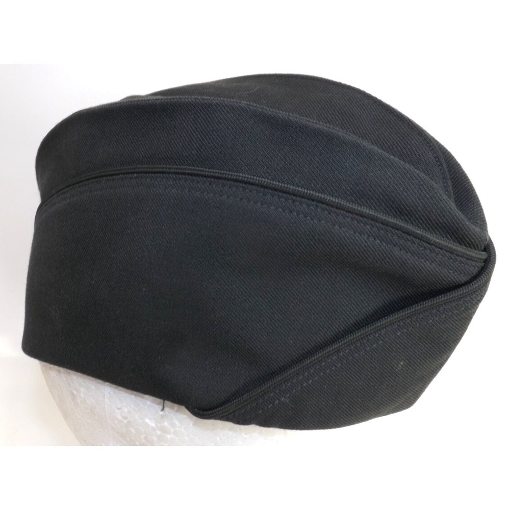 US Military Bernard Hat Co. Women's Garrison Serge Cap Hat - Size 22½ Dark Green